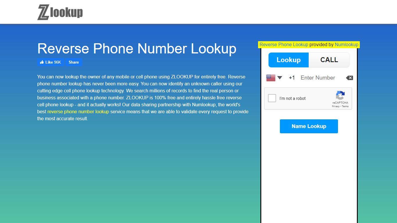 Reverse Phone Number Lookup | Phone Number Search | ZLOOKUP